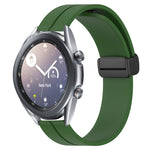 Cinturino in silicone con chiusura magnetica in tinta unita da 22 mm, For Samsung Galaxy Watch3 45mm, For Samsung Galaxy Watch 46mm