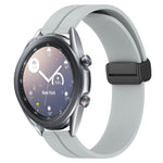 Cinturino in silicone con chiusura magnetica in tinta unita da 22 mm, For Samsung Galaxy Watch3 45mm, For Samsung Galaxy Watch 46mm