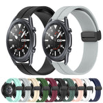 Cinturino in silicone con chiusura magnetica in tinta unita da 22 mm, For Samsung Galaxy Watch3 45mm, For Samsung Galaxy Watch 46mm
