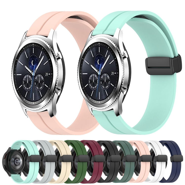 Cinturino in silicone con chiusura magnetica in tinta unita da 22 mm, For Samsung Gear S3 Classic, For Samsung Gear S3 Frontier