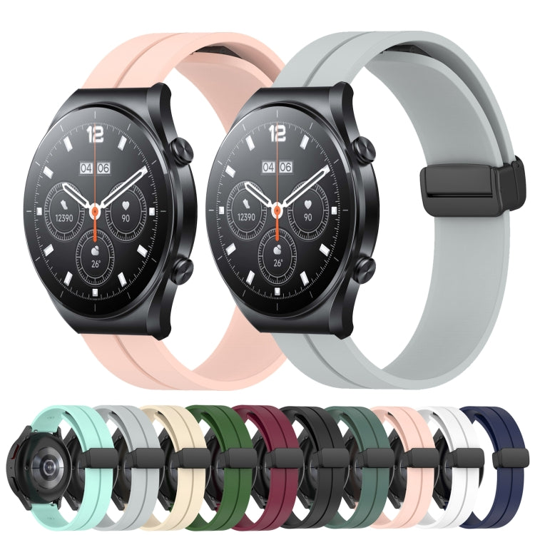 Cinturino in silicone con chiusura magnetica in tinta unita da 22 mm, For Xiaomi MI Watch S1, For Xiaomi MI Watch S1 Pro