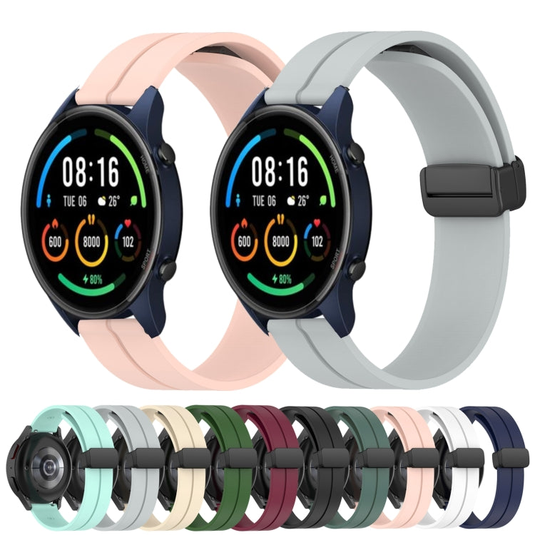 Cinturino in silicone con chiusura magnetica in tinta unita da 22 mm, For Xiaomi MI Watch Color 2, For Xiaomi MI Watch Sport