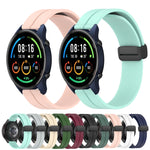 Cinturino in silicone con chiusura magnetica in tinta unita da 22 mm, For Xiaomi MI Watch Color
