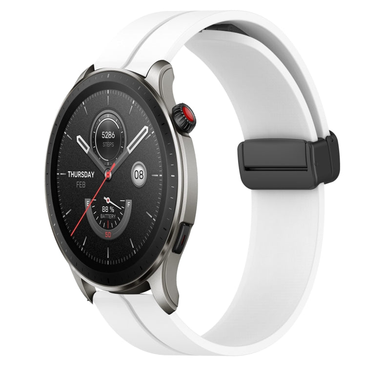 Cinturino in silicone con chiusura magnetica in tinta unita da 22 mm, For Amazfit GTR 4, For Amazfit GTR 3