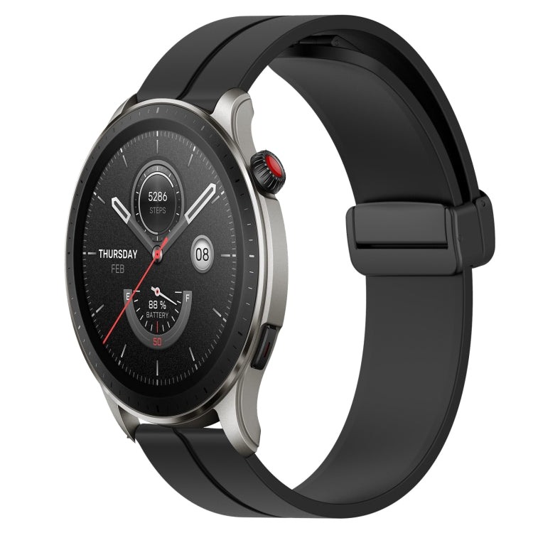 Cinturino in silicone con chiusura magnetica in tinta unita da 22 mm, For Amazfit GTR 4, For Amazfit GTR 3