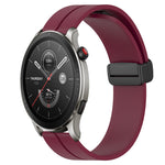 Cinturino in silicone con chiusura magnetica in tinta unita da 22 mm, For Amazfit GTR 4, For Amazfit GTR 3