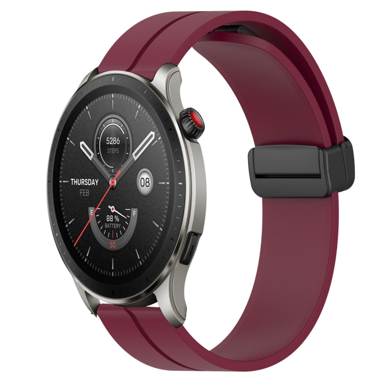 Cinturino in silicone con chiusura magnetica in tinta unita da 22 mm, For Amazfit GTR 4, For Amazfit GTR 3