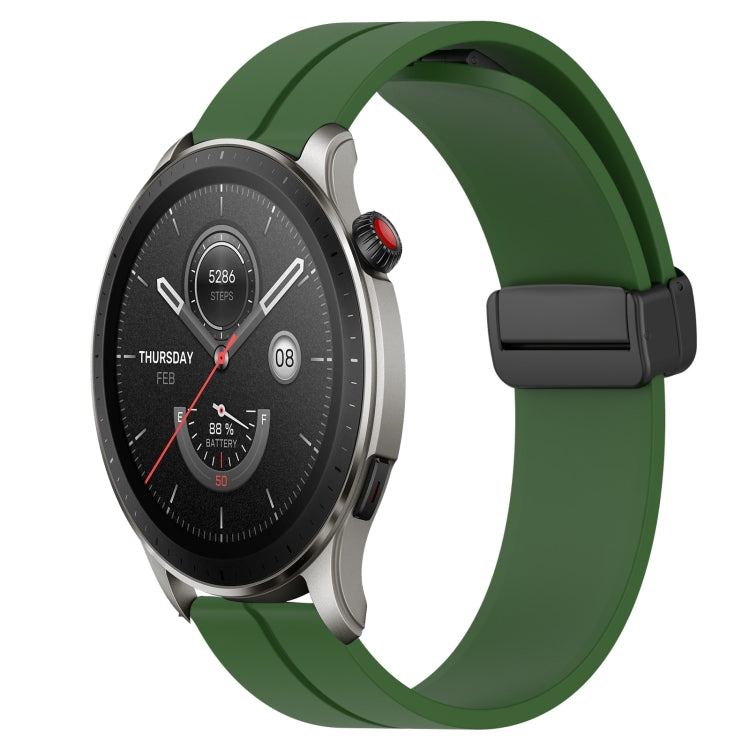 Cinturino in silicone con chiusura magnetica in tinta unita da 22 mm, For Amazfit GTR 4, For Amazfit GTR 3