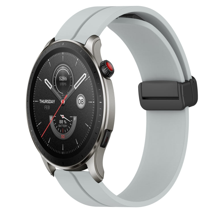 Cinturino in silicone con chiusura magnetica in tinta unita da 22 mm, For Amazfit GTR 4, For Amazfit GTR 3