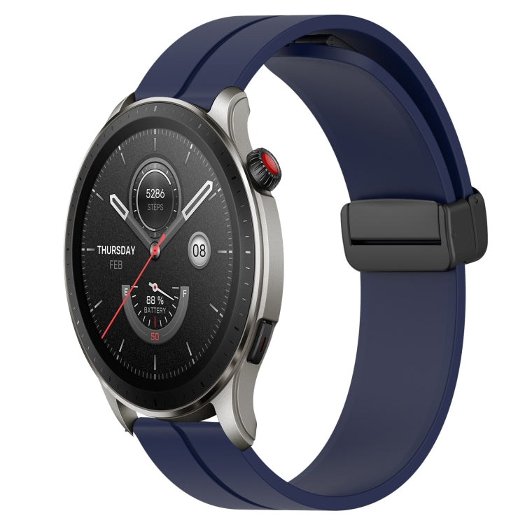 Cinturino in silicone con chiusura magnetica in tinta unita da 22 mm, For Amazfit GTR 4, For Amazfit GTR 3