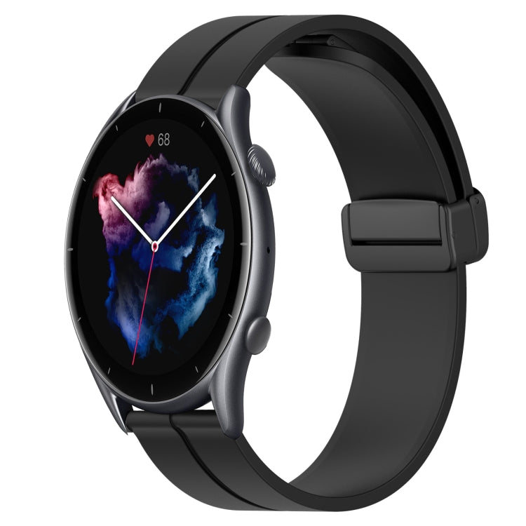 Cinturino in silicone con chiusura magnetica in tinta unita da 22 mm, For Amazfit GTR 4, For Amazfit GTR 3