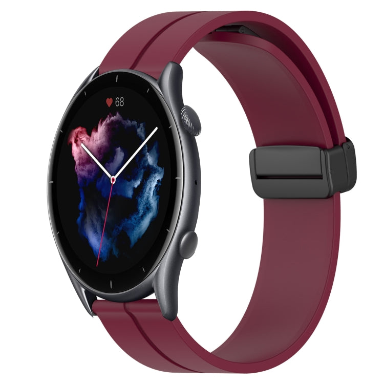 Cinturino in silicone con chiusura magnetica in tinta unita da 22 mm, For Amazfit GTR 4, For Amazfit GTR 3