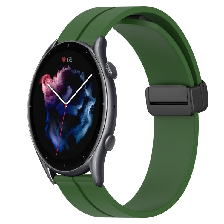 Cinturino in silicone con chiusura magnetica in tinta unita da 22 mm, For Amazfit GTR 4, For Amazfit GTR 3