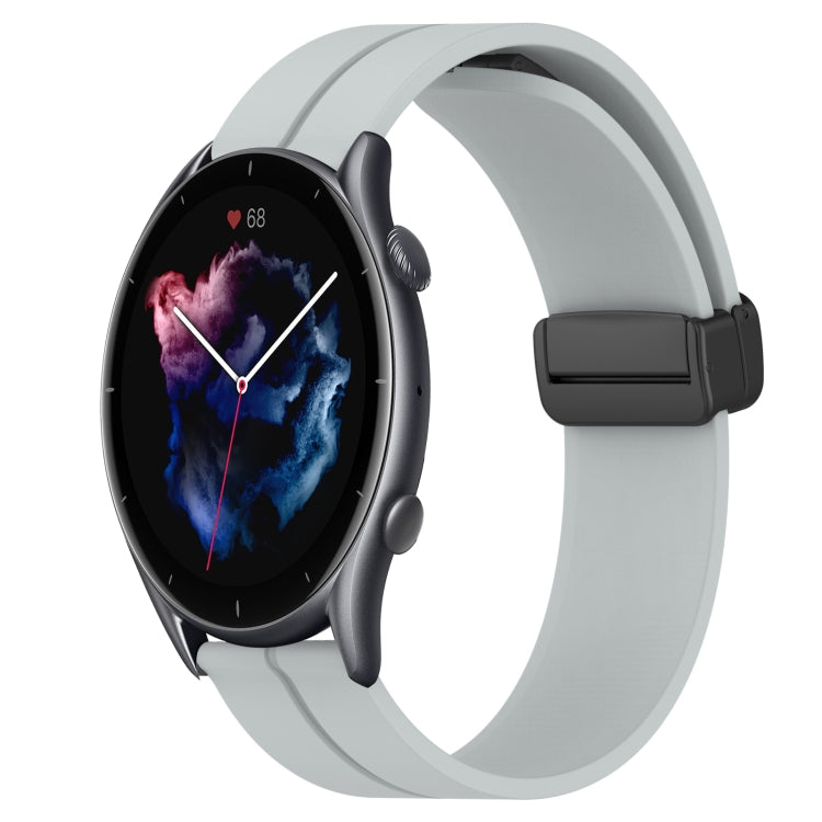 Cinturino in silicone con chiusura magnetica in tinta unita da 22 mm, For Amazfit GTR 4, For Amazfit GTR 3