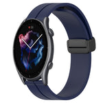 Cinturino in silicone con chiusura magnetica in tinta unita da 22 mm, For Amazfit GTR 4, For Amazfit GTR 3
