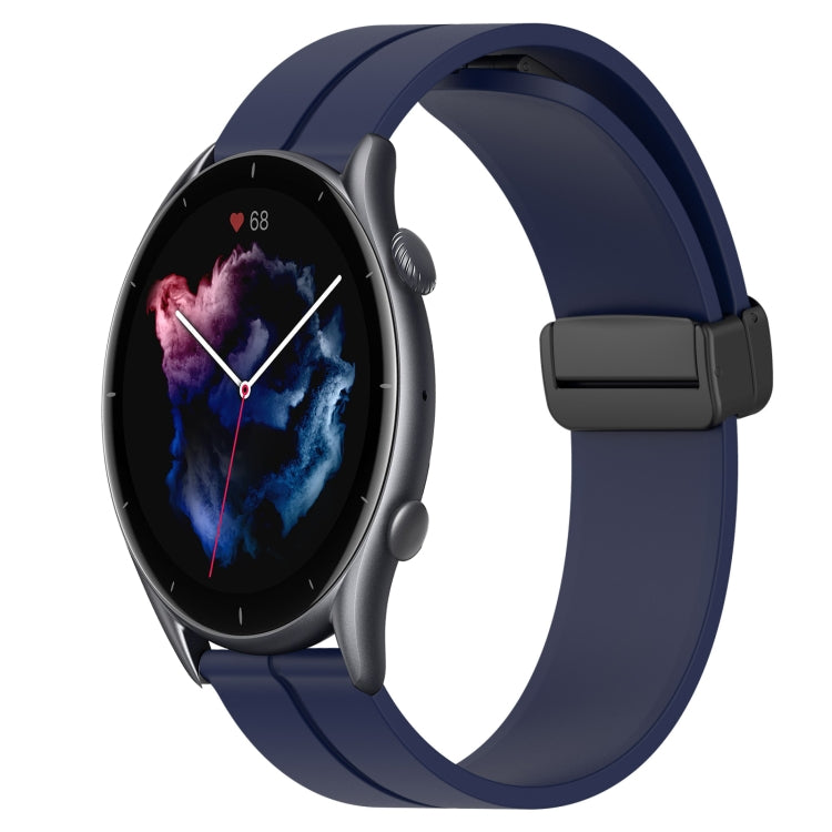Cinturino in silicone con chiusura magnetica in tinta unita da 22 mm, For Amazfit GTR 4, For Amazfit GTR 3