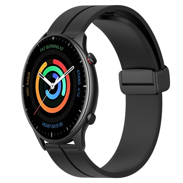 Cinturino in silicone con chiusura magnetica in tinta unita da 22 mm, For Amazfit GTR 2, For Amazfit 3