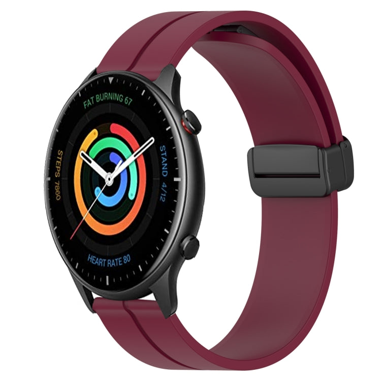 Cinturino in silicone con chiusura magnetica in tinta unita da 22 mm, For Amazfit GTR 2, For Amazfit 3
