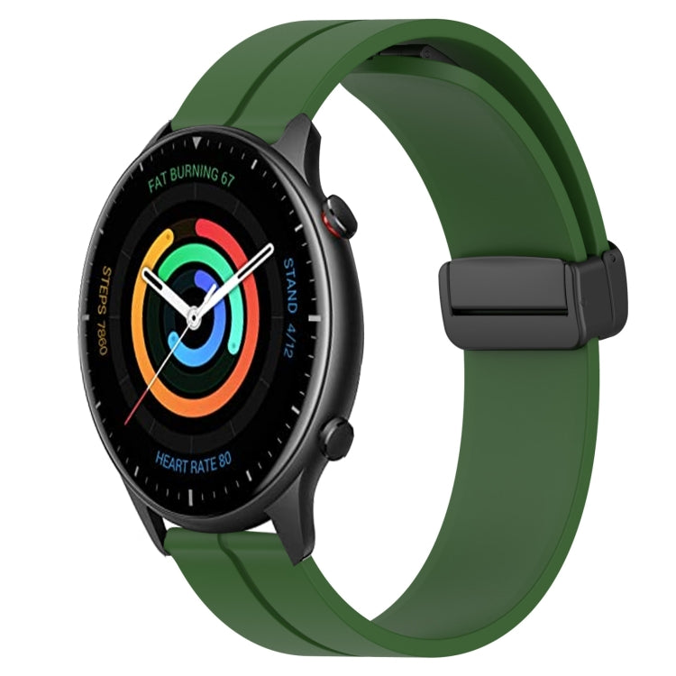 Cinturino in silicone con chiusura magnetica in tinta unita da 22 mm, For Amazfit GTR 2, For Amazfit 3