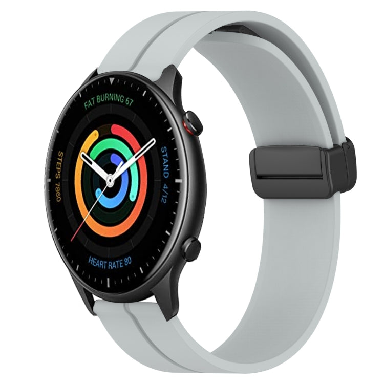 Cinturino in silicone con chiusura magnetica in tinta unita da 22 mm, For Amazfit GTR 2, For Amazfit 3