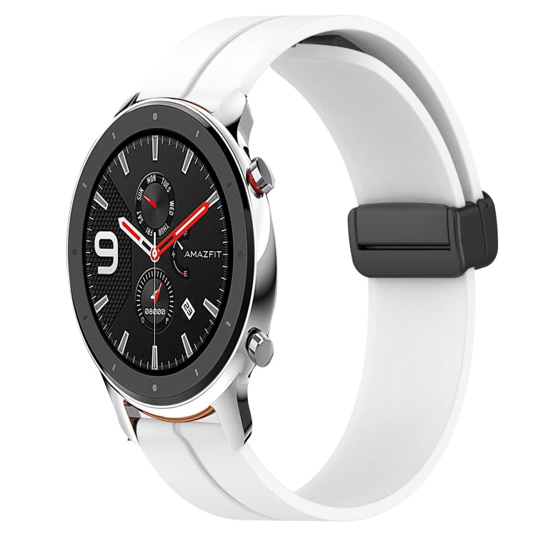 Cinturino in silicone con chiusura magnetica in tinta unita da 22 mm, For Amazfit GTR 47mm