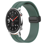 Cinturino in silicone con chiusura magnetica in tinta unita da 22 mm, For Amazfit GTR 47mm