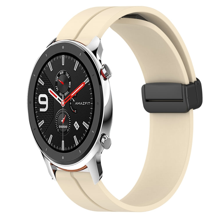 Cinturino in silicone con chiusura magnetica in tinta unita da 22 mm, For Amazfit GTR 47mm