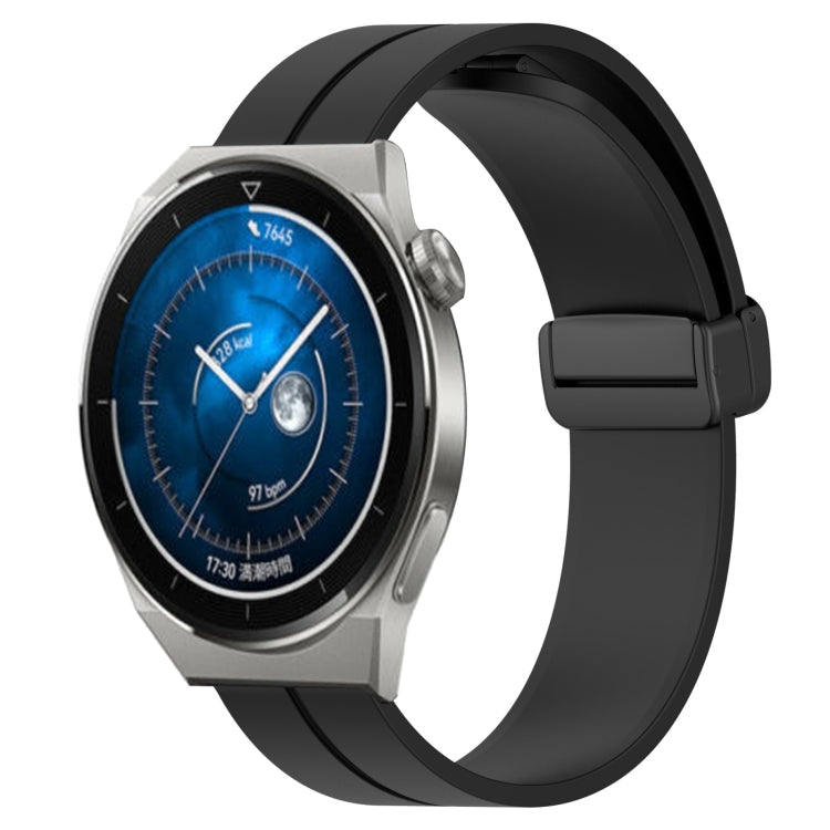 Cinturino in silicone con chiusura magnetica in tinta unita da 22 mm, For Huawei Watch GT3 Pro 46mm, For Huawei Watch GT3 46mm