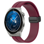 Cinturino in silicone con chiusura magnetica in tinta unita da 22 mm, For Huawei Watch GT3 Pro 46mm, For Huawei Watch GT3 46mm