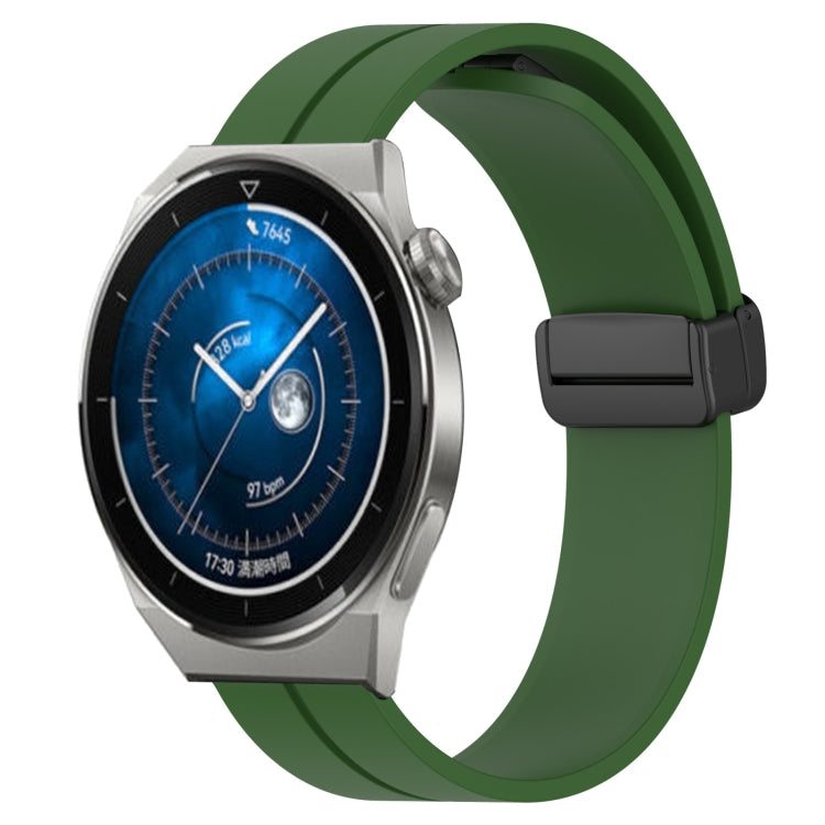 Cinturino in silicone con chiusura magnetica in tinta unita da 22 mm, For Huawei Watch GT3 Pro 46mm, For Huawei Watch GT3 46mm