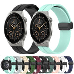 Cinturino in silicone con chiusura magnetica in tinta unita da 22 mm, For Huawei Watch GT3 Pro 46mm, For Huawei Watch GT3 46mm