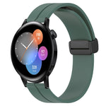 Cinturino in silicone con chiusura magnetica in tinta unita da 22 mm, For Huawei Watch GT3 Pro 46mm, For Huawei Watch GT3 46mm