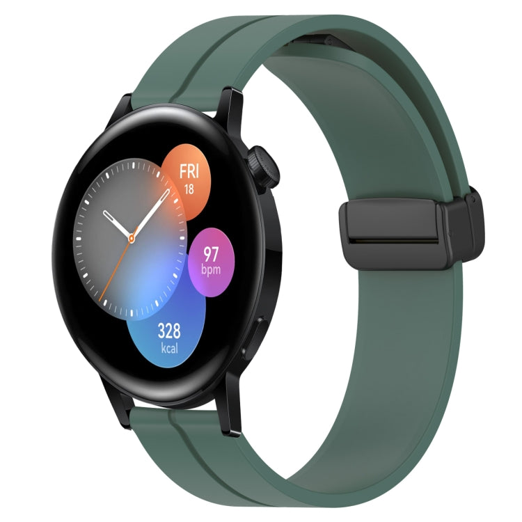 Cinturino in silicone con chiusura magnetica in tinta unita da 22 mm, For Huawei Watch GT3 Pro 46mm, For Huawei Watch GT3 46mm