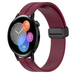 Cinturino in silicone con chiusura magnetica in tinta unita da 22 mm, For Huawei Watch GT3 Pro 46mm, For Huawei Watch GT3 46mm