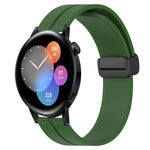 Cinturino in silicone con chiusura magnetica in tinta unita da 22 mm, For Huawei Watch GT3 Pro 46mm, For Huawei Watch GT3 46mm