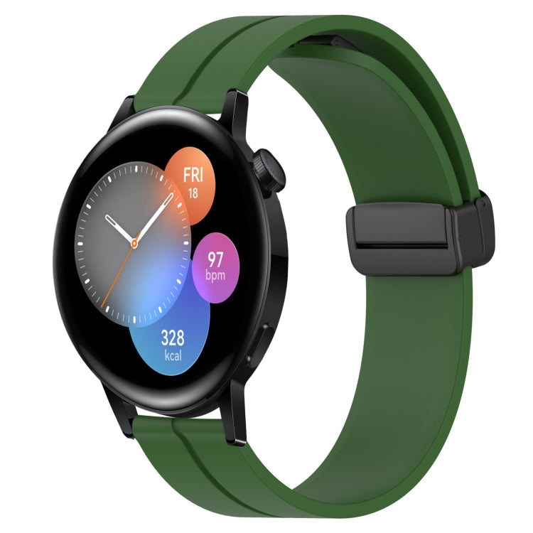 Cinturino in silicone con chiusura magnetica in tinta unita da 22 mm, For Huawei Watch GT3 Pro 46mm, For Huawei Watch GT3 46mm