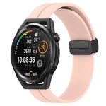Cinturino in silicone con chiusura magnetica in tinta unita da 22 mm, For Huawei Watch GT Runner, For Huawei Watch 3