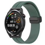 Cinturino in silicone con chiusura magnetica in tinta unita da 22 mm, For Huawei Watch GT Runner, For Huawei Watch 3