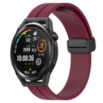 Cinturino in silicone con chiusura magnetica in tinta unita da 22 mm, For Huawei Watch GT Runner, For Huawei Watch 3