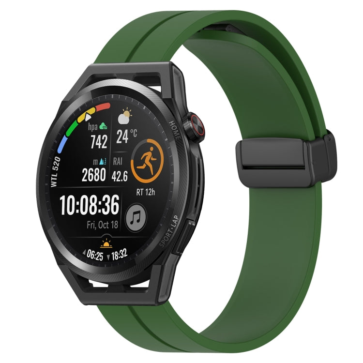 Cinturino in silicone con chiusura magnetica in tinta unita da 22 mm, For Huawei Watch GT Runner, For Huawei Watch 3