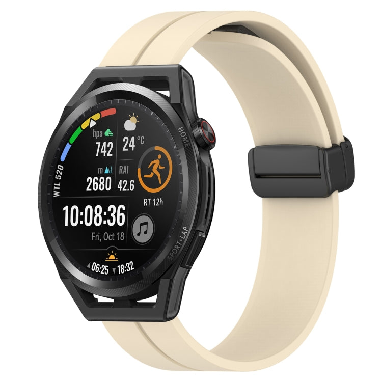 Cinturino in silicone con chiusura magnetica in tinta unita da 22 mm, For Huawei Watch GT Runner, For Huawei Watch 3
