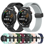 Cinturino in silicone con chiusura magnetica in tinta unita da 22 mm, For Huawei Watch GT Runner, For Huawei Watch 3