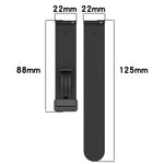 Cinturino in silicone con chiusura magnetica in tinta unita da 22 mm, For Huawei Watch GT Runner, For Huawei Watch 3