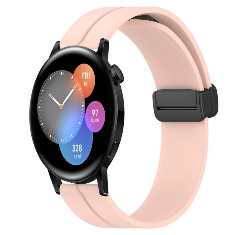 Cinturino in silicone con chiusura magnetica in tinta unita da 22 mm, For Huawei Watch GT Runner, For Huawei Watch 3