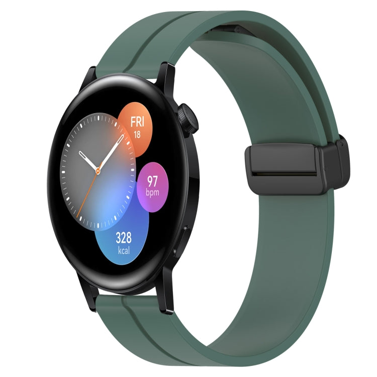 Cinturino in silicone con chiusura magnetica in tinta unita da 22 mm, For Huawei Watch GT Runner, For Huawei Watch 3