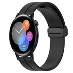 Cinturino in silicone con chiusura magnetica in tinta unita da 22 mm, For Huawei Watch GT Runner, For Huawei Watch 3