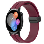 Cinturino in silicone con chiusura magnetica in tinta unita da 22 mm, For Huawei Watch GT Runner, For Huawei Watch 3