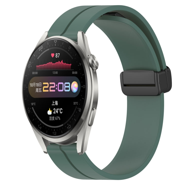 Cinturino in silicone con chiusura magnetica in tinta unita da 22 mm, For Huawei Watch 3 Pro, For Huawei GT2 Pro
