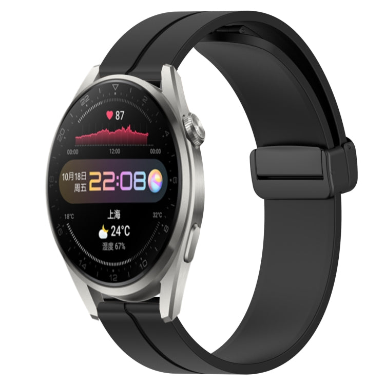 Cinturino in silicone con chiusura magnetica in tinta unita da 22 mm, For Huawei Watch 3 Pro, For Huawei GT2 Pro
