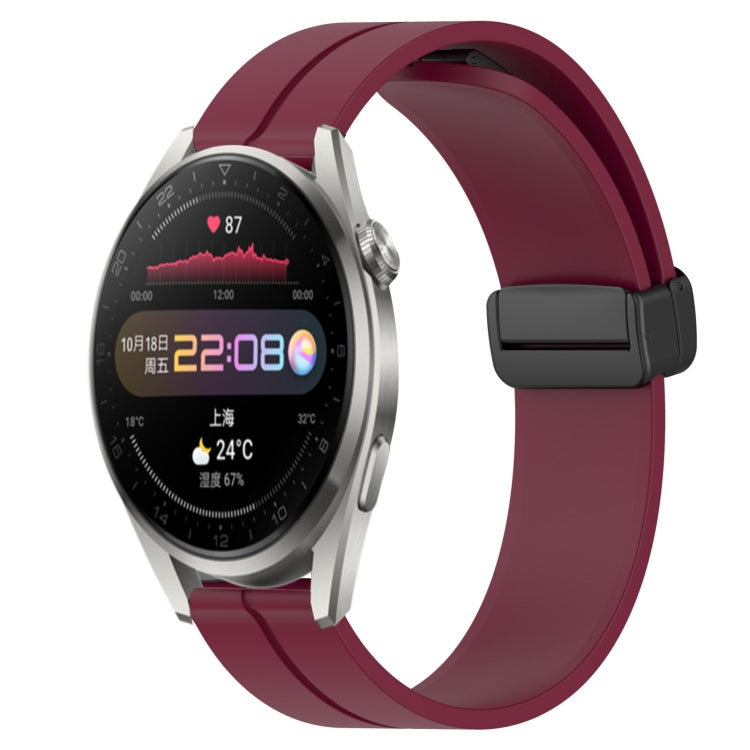 Cinturino in silicone con chiusura magnetica in tinta unita da 22 mm, For Huawei Watch 3 Pro, For Huawei GT2 Pro